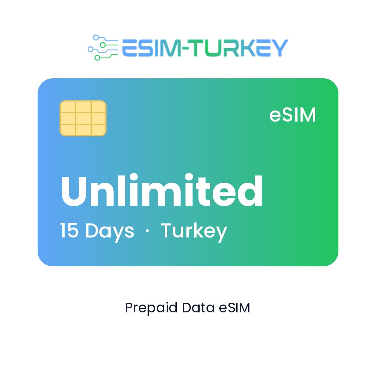 بطاقة eSIM التركية «Unlimited Max» - 15 يومًا