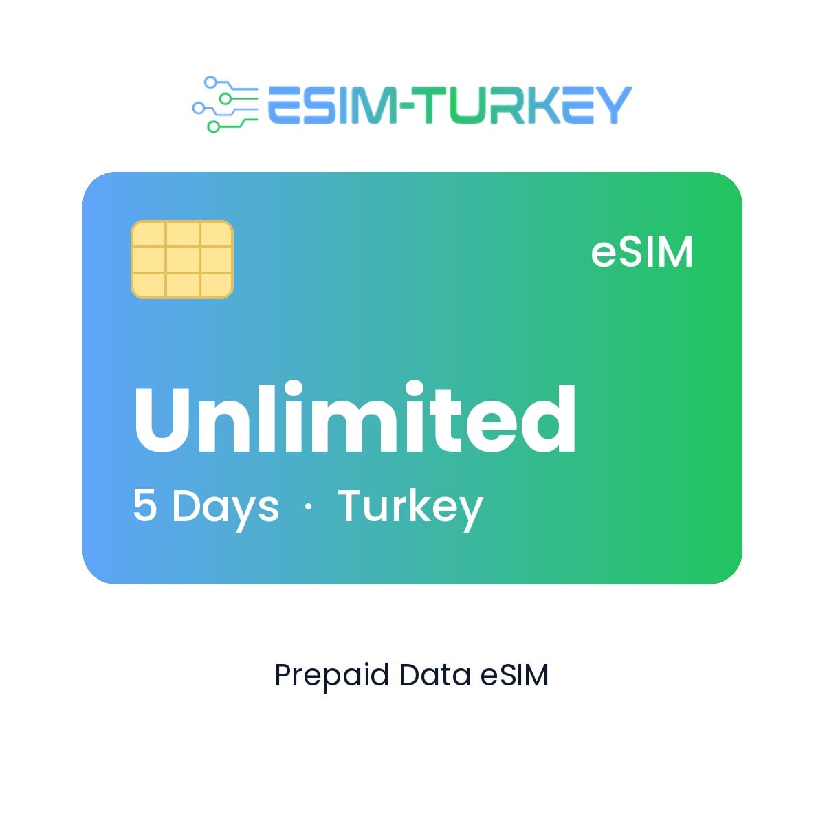 بطاقة eSIM التركية غير المحدودة «ماكس» - 5 أيام